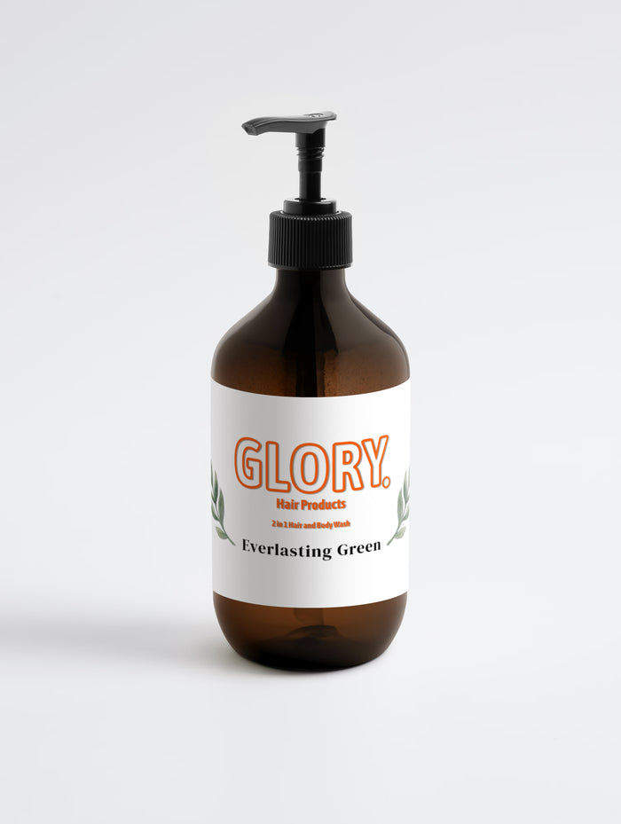 GLORY. 2-in-1 Hair & Body Wash for Men – Volumizing & Cleansing Shower Gel