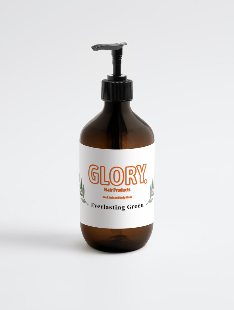 GLORY. 2-in-1 Hair & Body Wash for Men – Volumizing & Cleansing Shower Gel
