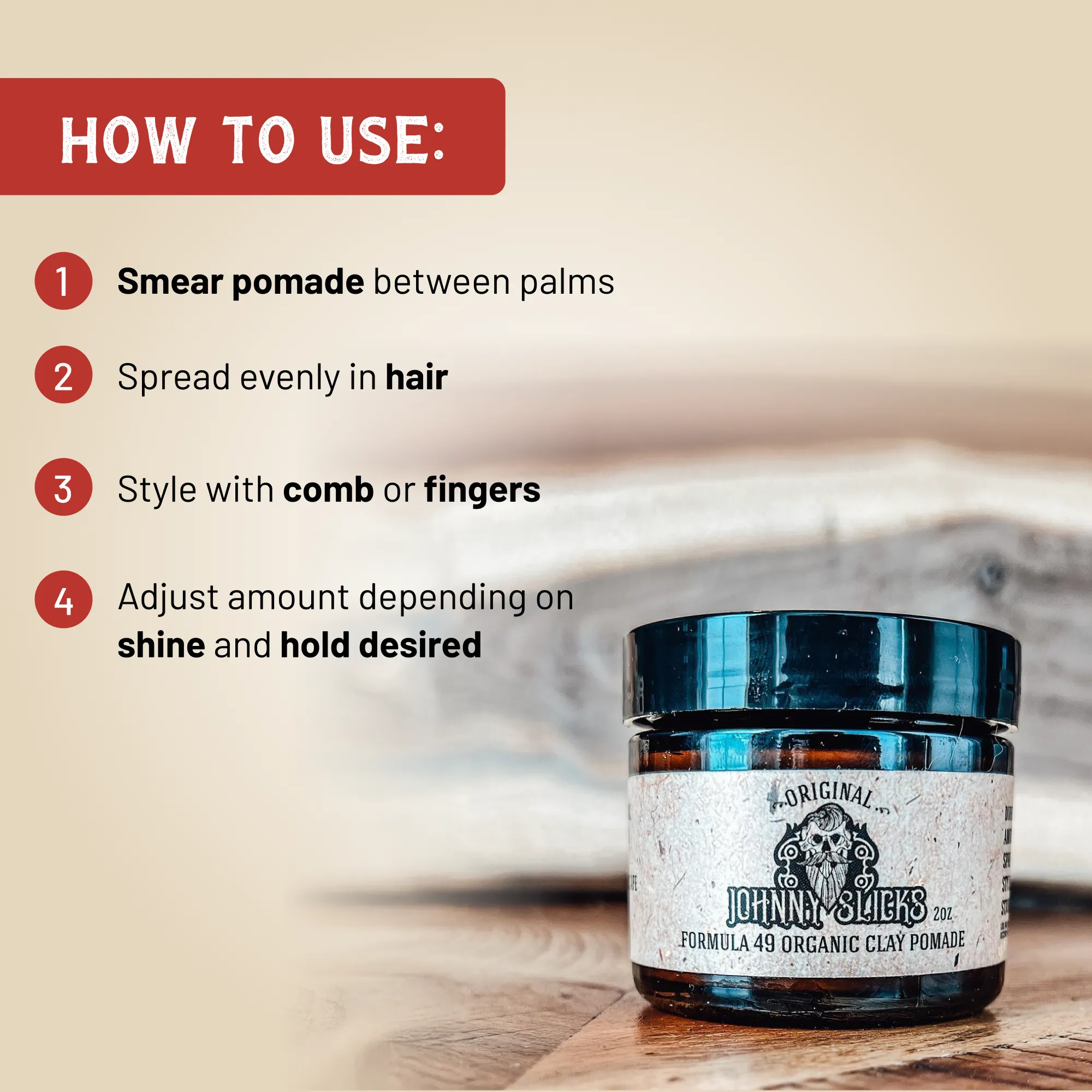 Formula 49 - Organic Clay Pomade